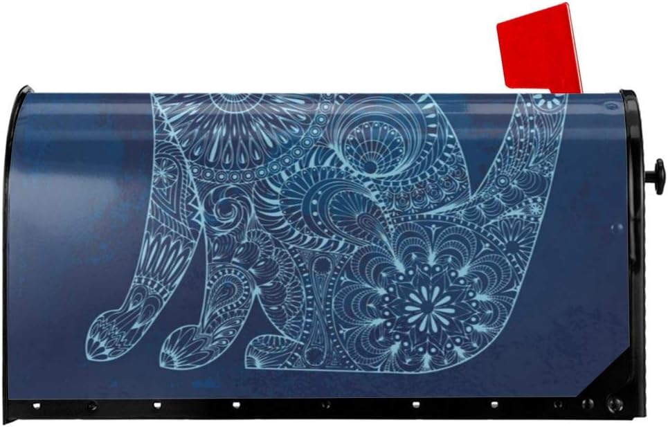 Mailbox Covers Glowing Cat PVC Mailbox Cover Letter Post Box Cover