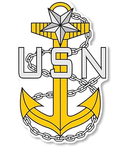 Navy Red E-5 Hospital Corpsman Decal - MilitaryBest Official US Navy Decal