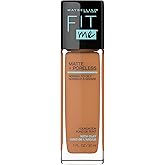 Maybelline New York Fit Me Matte + Poreless Foundation Makeup, Ultra-Lightweight Formula Controls Shine, for Normal to Oily S