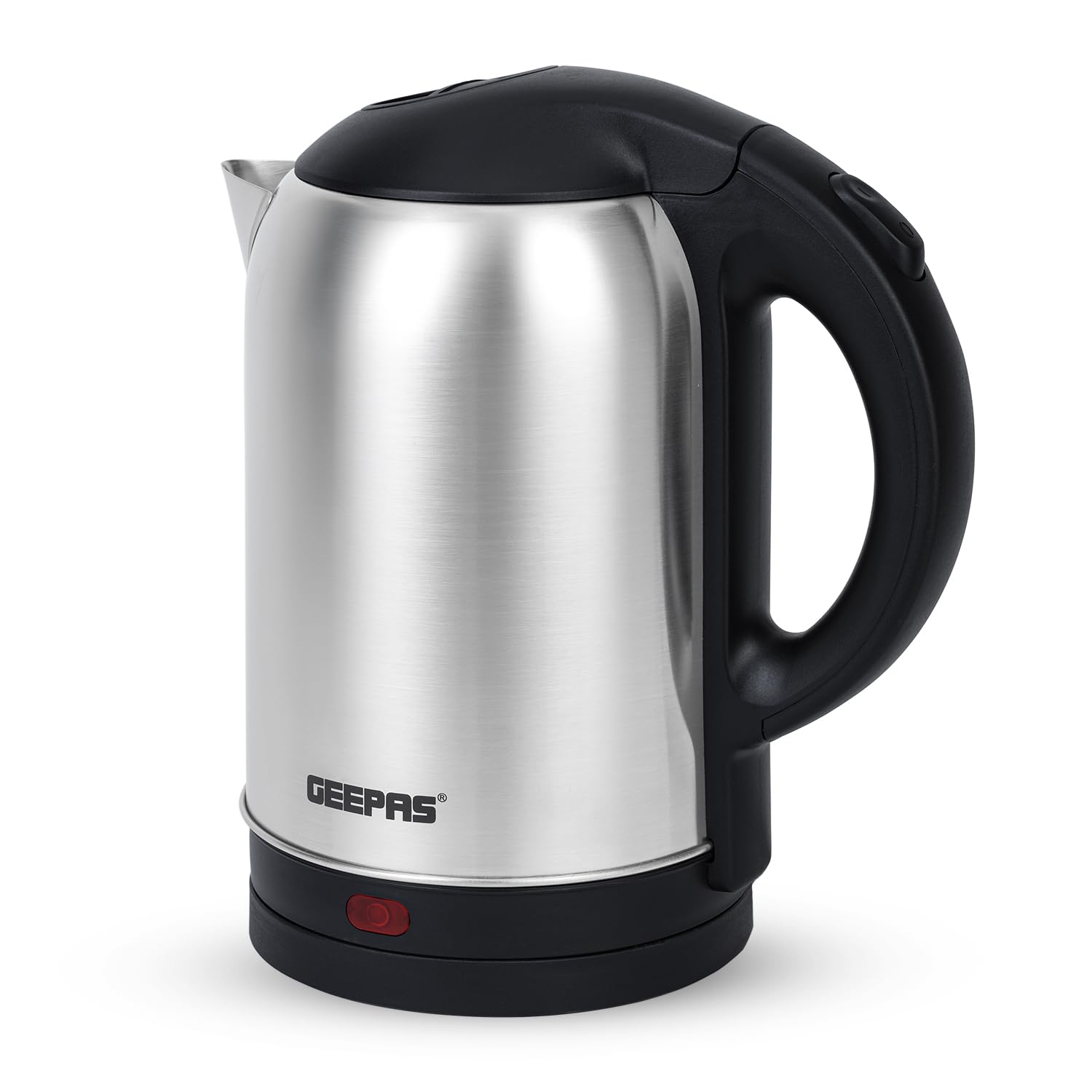 GEEPAS Electric Kettle | 1.8L Cordless Stainless Steel Jug Kettle with LED Indicator | Fast Boiling for Hot Water Tea Coffee | Boil Dry Protection Auto Shut Off Swivel Base 1800W