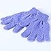 Hotop 6 Pairs Double Sided Exfoliating Gloves Body Scrubbing Glove Bath Scrubs for Shower, 6 Colors
