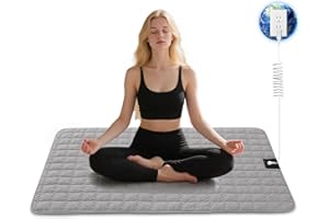 MURT Grounding Mat for Feet - Pure Cotton with 10% Silver Fiber - 24 x 36 inches - Indoor Earthing Mat for Better Sleep - Home/Office - Machine Washable