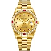 Reginald Mens Watches Hands Sapphire Full Gold Stainless Steel Quartz Dial Unisex Watch