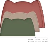 OHMO Cat Food Mat Silicone Waterproof Non-Skid 46x25 cm Camouflage Green view 2