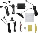 AUTOUTLET Parking Sensors 4 Kit Buzzer Alarm LED Display 12V Car Rear Reversing view 9