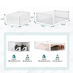 PARANTA 4-Piece Boots and 12-Piece Shoes Storage