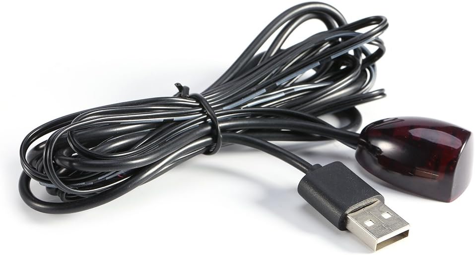 IR Receiver with USB Port, Set Top Box Infrared Remote Control Extender Cable USB IR Repeater for Home Hotel Set-top Box