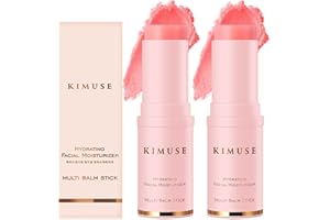 KIMUSE Hydrating Multi Balm Stick, All-in-One Hydrating Lip Balm Eye Cream Neck Cream Make Up Base, Reduce Wrinkle & Moisturizing Moisturizer For Face Skin Care