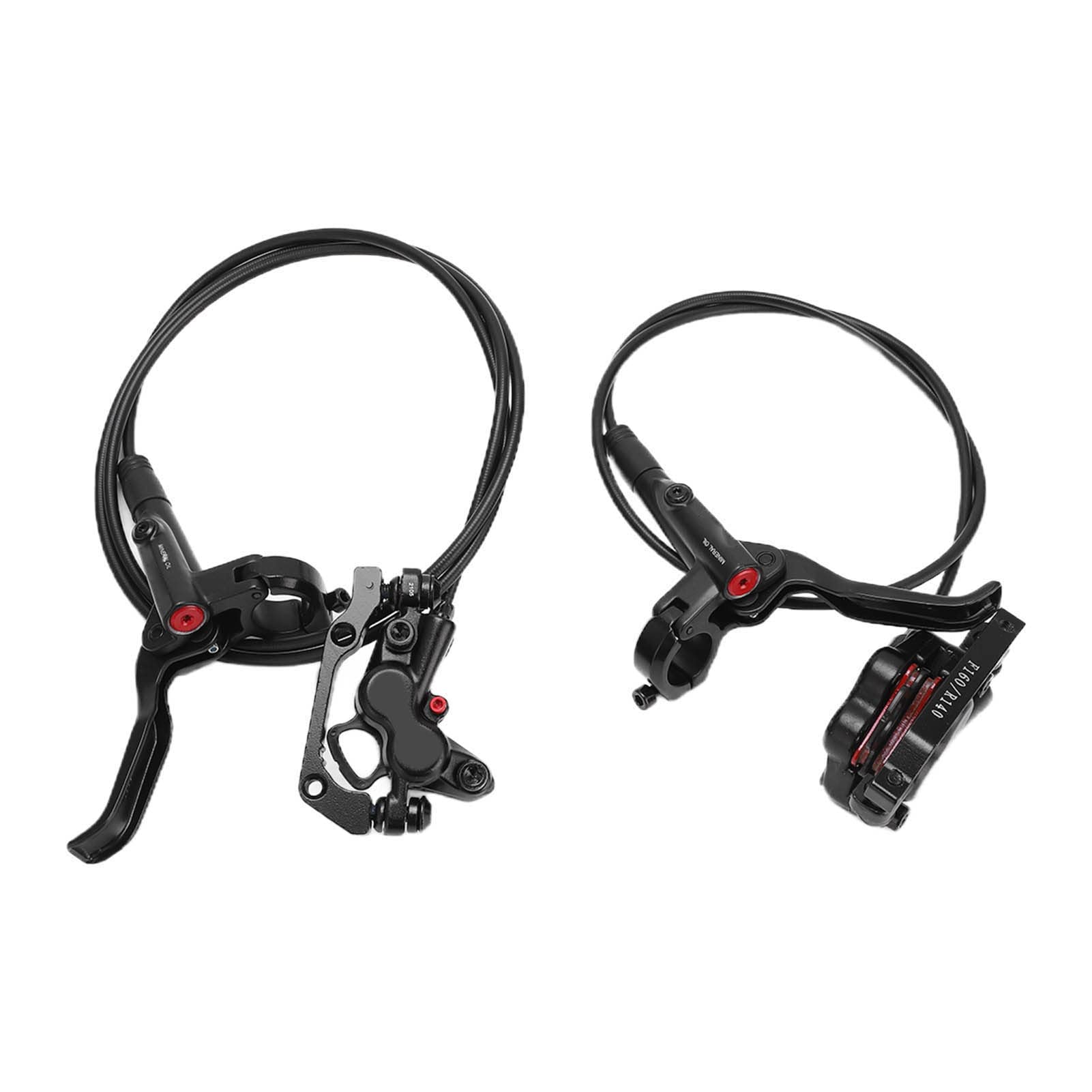 MTB Hydraulic Brakes Set, Bike Disc Brake Set Bicycle Oil Pressure Disc Brake Kit MT420 Front Rear Calipers 4 Piston with 1 Pair 160mm Disc Brake Rotor