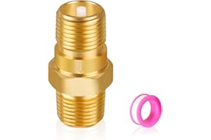 AQUANPT RV Water Heater Check Valve, 1/2" NPT Male to Male Thread Hot Water Heater Backflow Preventer, Lead-Free Brass Plumbing Backflow Check Valve for RV, Camper, Motorhome, Trailer