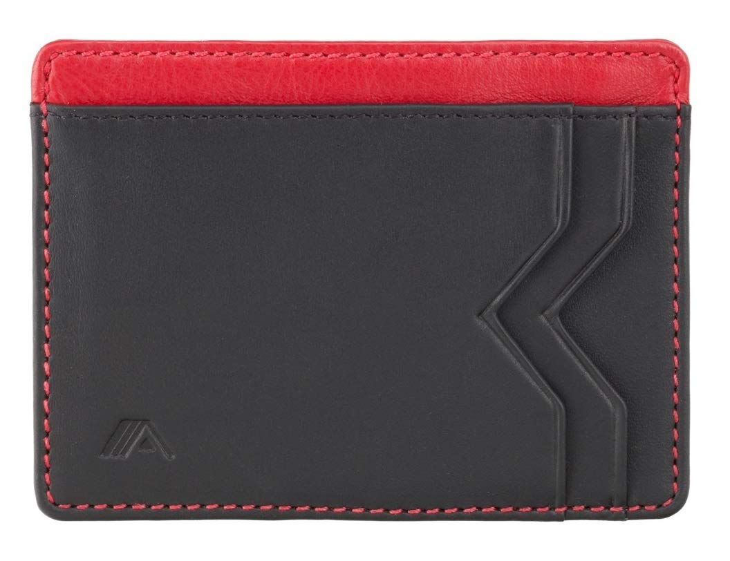 A-SLIM RFID Card Holder - Photo Window/ID Holder Wallet - Minimalist Leather Card Wallet with Front Pocket | Kumo โ image 1