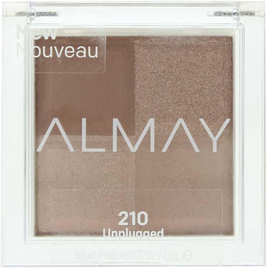 Almay Shadow Squad Eyeshadow Quad Unplugged Matte Satin Metallic Glitter 0.12oz
