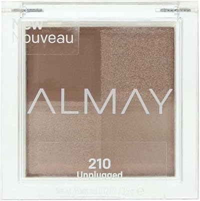 Almay Shadow Squad Eyeshadow Quad Unplugged Matte Satin Metallic Glitter 0.12oz