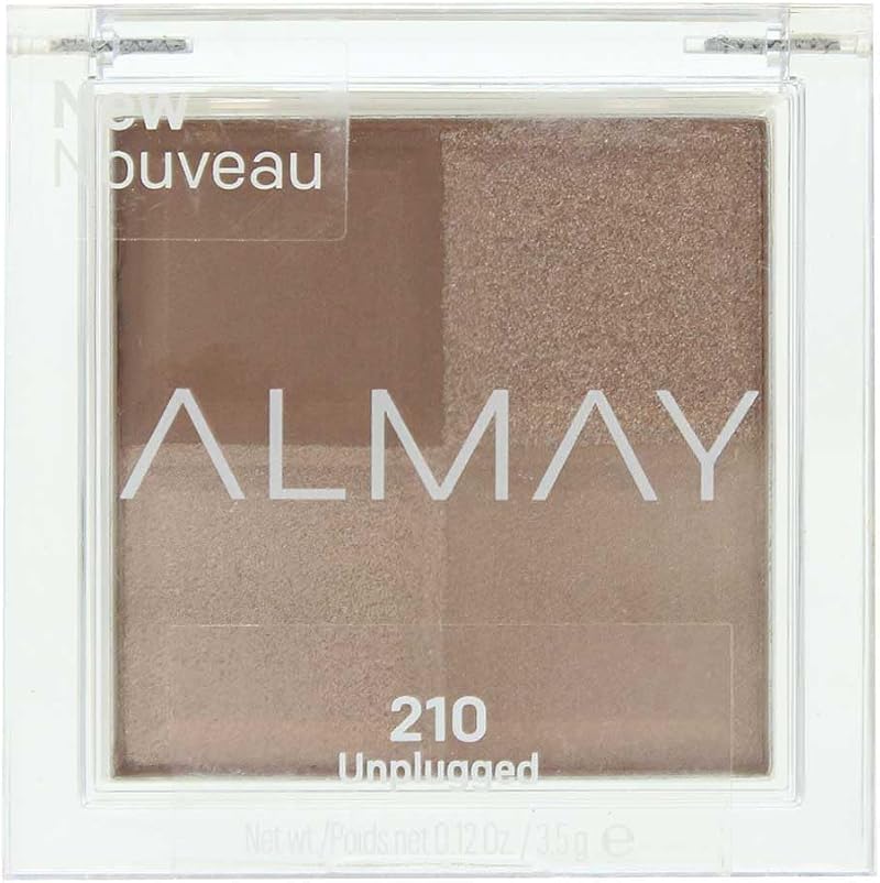Almay Shadow Squad Eyeshadow Quad Unplugged Matte Satin Metallic Glitter 0.12oz