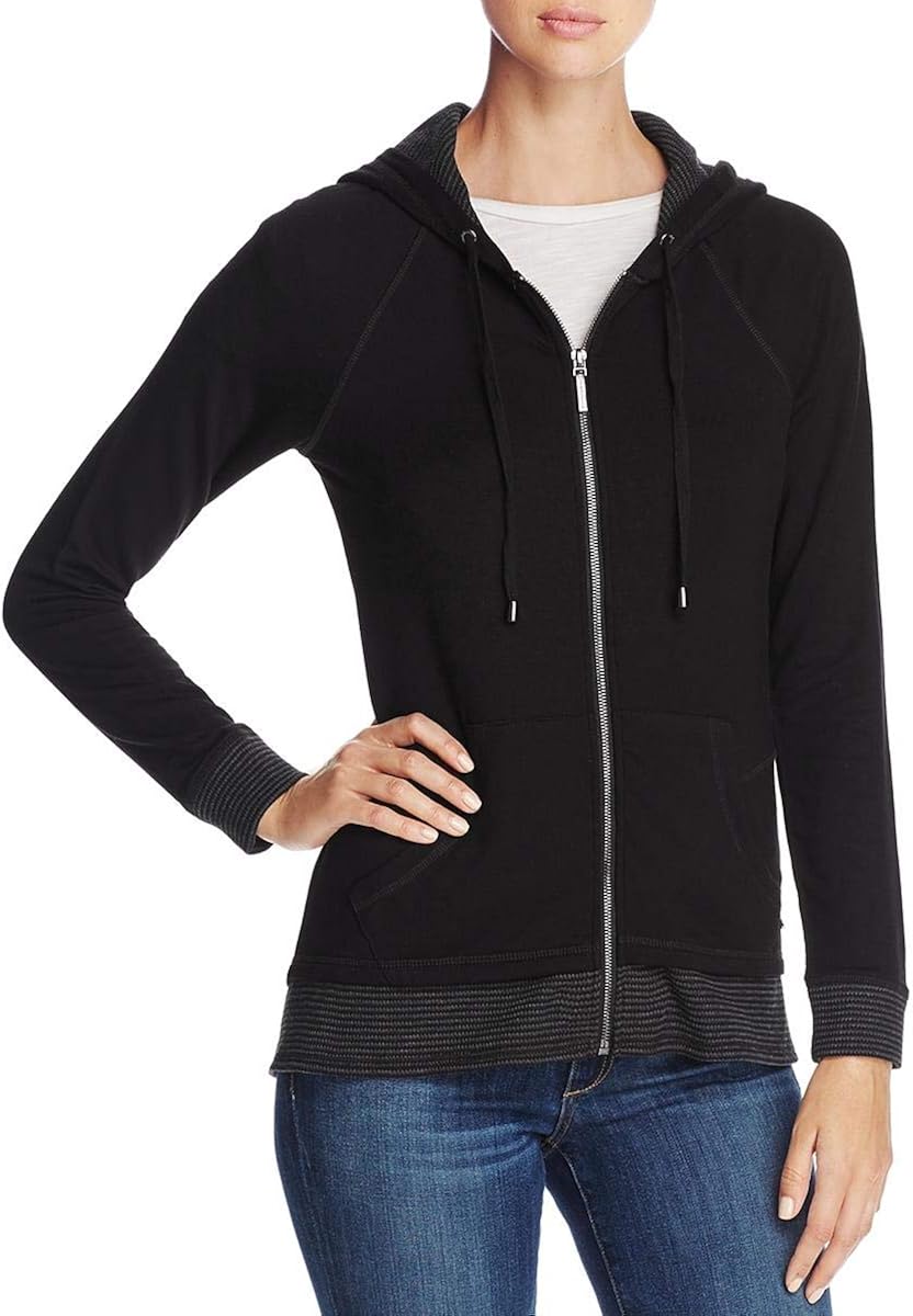 Marc New York Performance Women's Zip Hoodie with Stripe