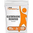 BulkSupplements.com Glutathione Reduced Powder - Glutathione Supplement, Reduced Glutathione Powder - Glutathione 500mg, Gluten Free, 500mg per Serving, 1kg (2.2 lbs) (Pack of 1)