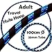 PRO Hula Hoops (Ultra-Grip/Glitter Deco) Weighted TRAVEL Hula Hoop (100cm/39') Hula Hoops For Exercise, Dance & Fitness! (640g) NO Instructions Needed - Same Day Dispatch.! (Black / Blue Glitter)