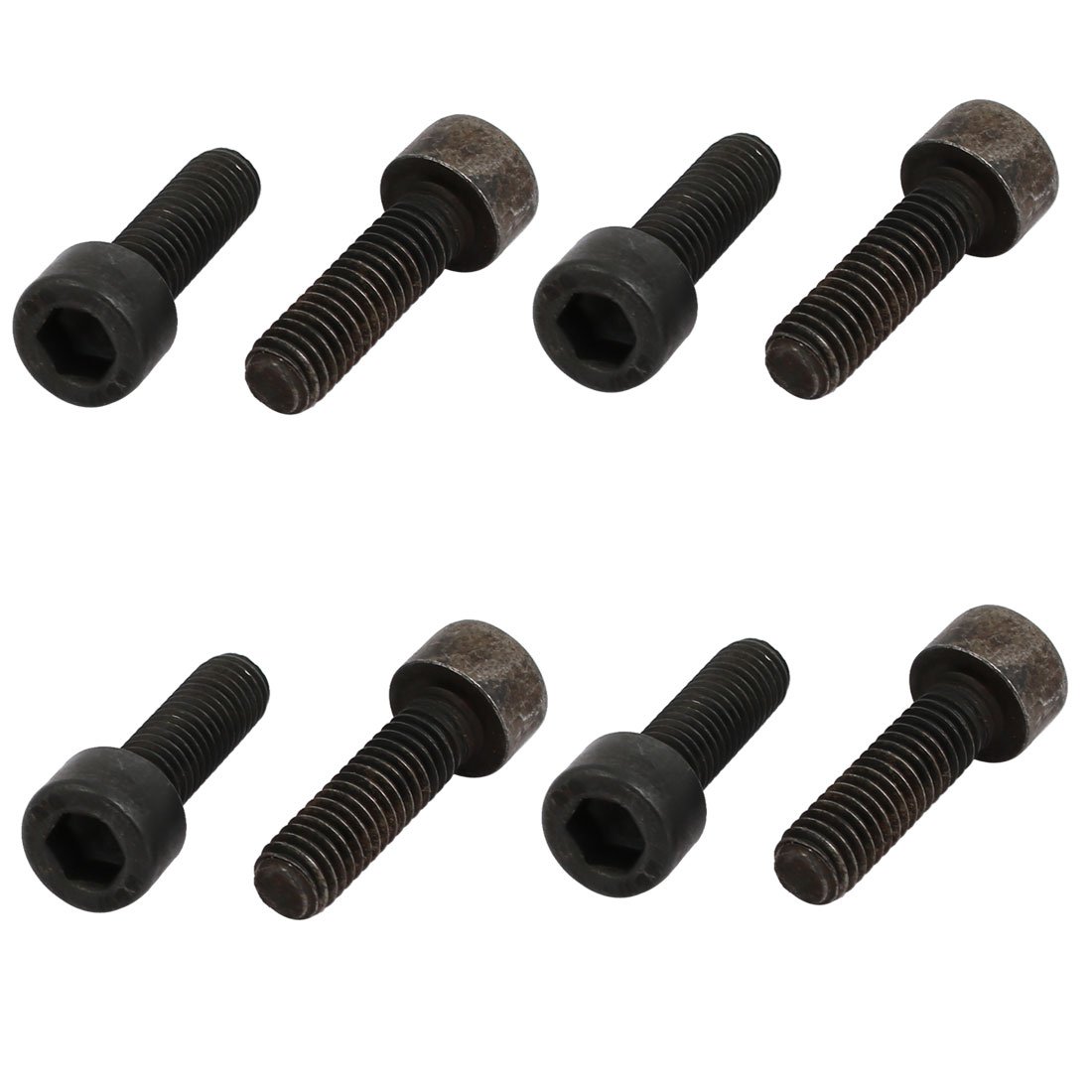 Photo 1 of uxcell 8.8 Grade M6x20mm Full Threaded Hex Socket Drive Left Hand Thread Bolt 8pcs