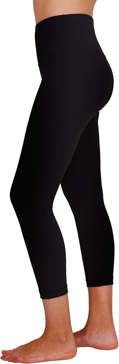 90 Degree By Reflex High Waist Squat Proof Capris - 22” Interlink Workout Capris: Clothing
