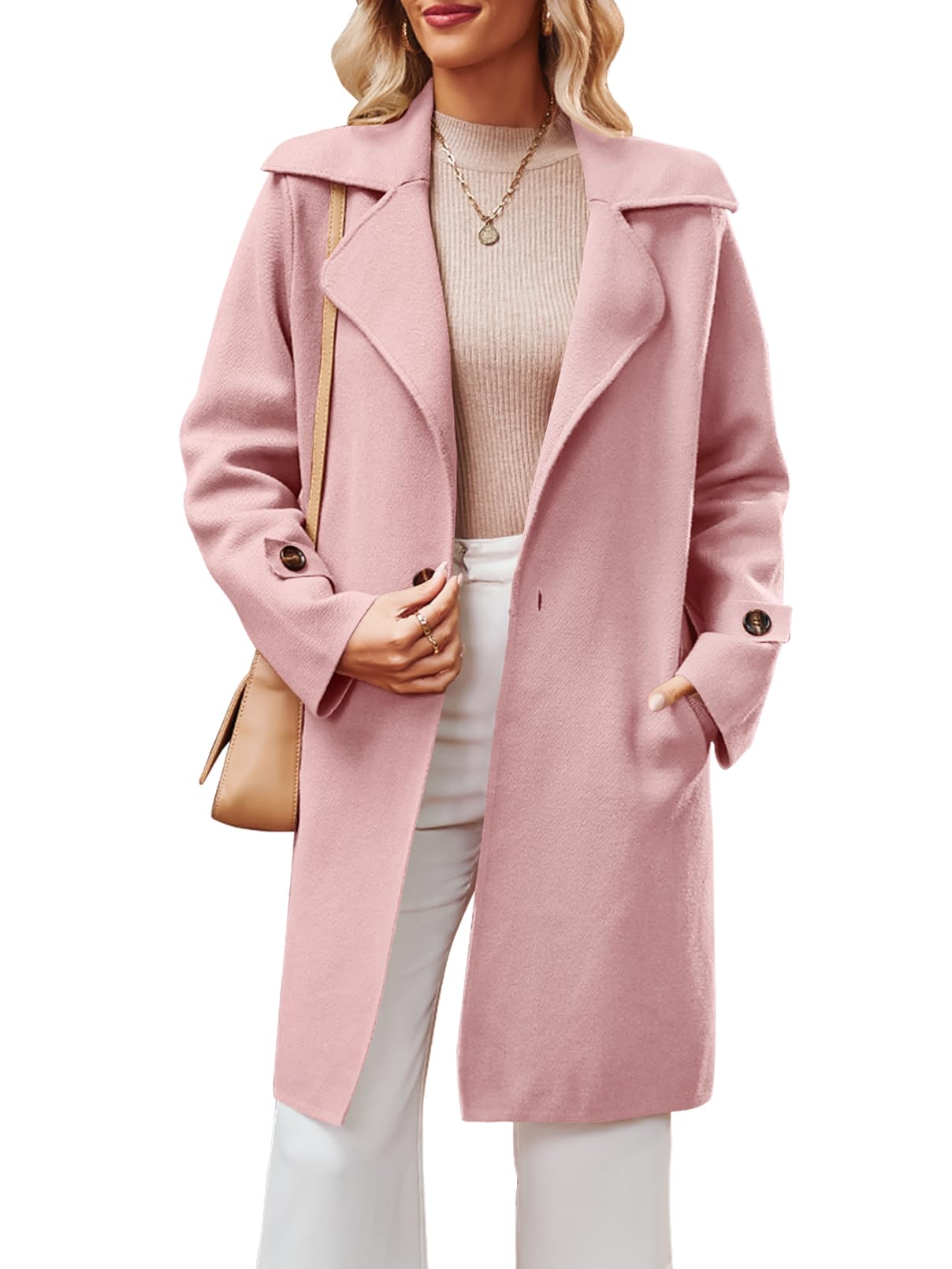 Maxwell Geometric Knit Cardigan with Lapel — Luxe Sweater-Knit