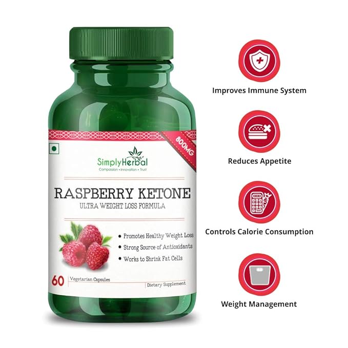 Simply Herbal Raspberry Ketones Green Tea Extract Weight Loss