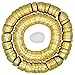 Set of 48 Plastic Eggs: 47 Metallic Gold and 1 Surprise White Egg