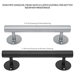 Purife 12 Inch Heavy Duty Pipe Sliding Barn Door