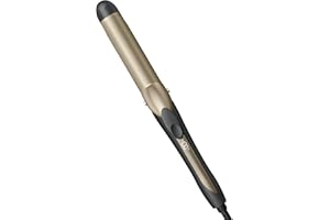 INFINITI PRO CONAIR Tourmaline Ceramic 1¼ Inch Curling Iron, 1¼-Inch Barrel Digital Hair Curler, Produces Loose Curls, 5 Heat Settings, For Use on Medium and Long Hair, Dark Grey