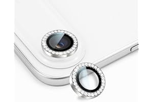 EasEasy 2 Set Compatible for iPhone 17 Air Camera Lens Protector Glitter, Diamond Ring Anti-scratch 9H Tempered Glass Lens Co