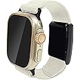 Hybrid Band for Whoop & Apple Watch Combo Band - Stretchy Nylon Hybrid Strap Compatible with Whoop 4.0 & Apple watch 38/40/41/42mm (series 3), Breathable and Comfort