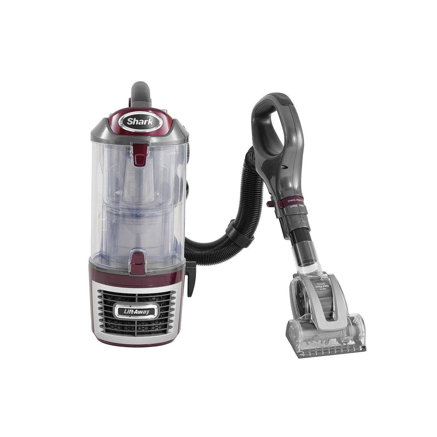Shark LiftAway Upright Vacuum Cleaner [NV601UKT], Bordeaux/Steel Grey