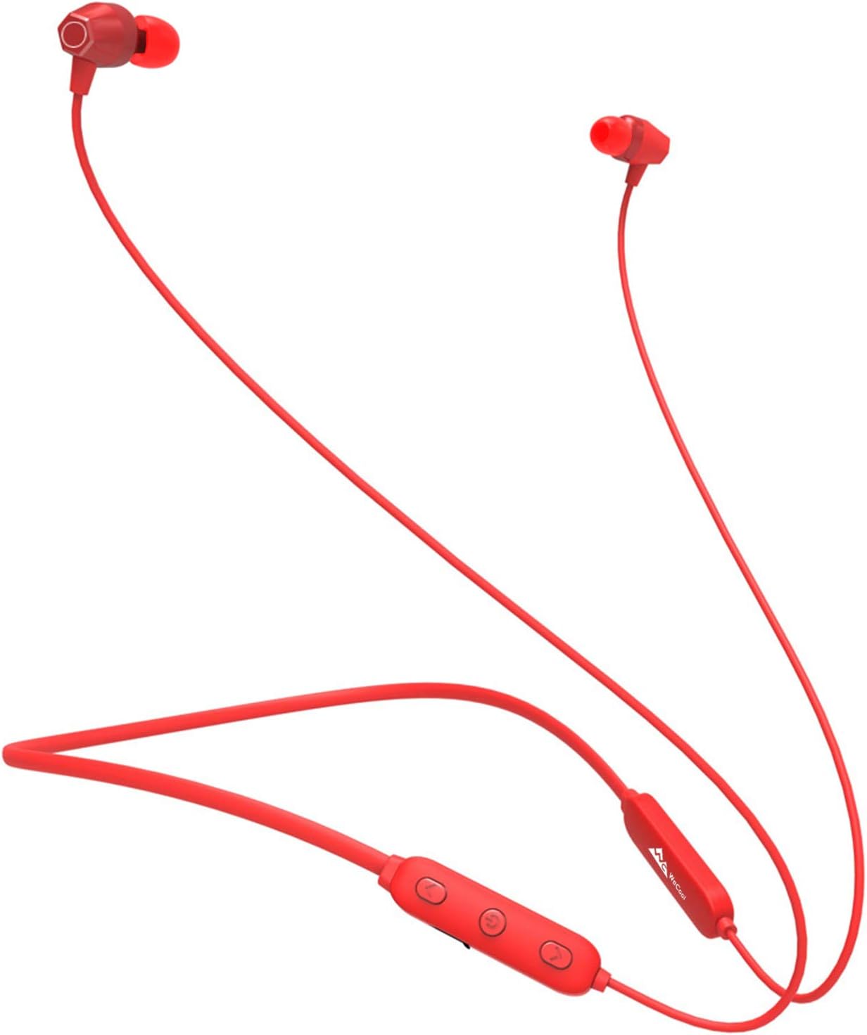 WeCool Soulmate A6 in Ear Sports Neckband IPX5 Waterproof; Wireless; Bluetooth 5.0 Earphones with Microphone with 7 Hours Battery for Mobile (Red)