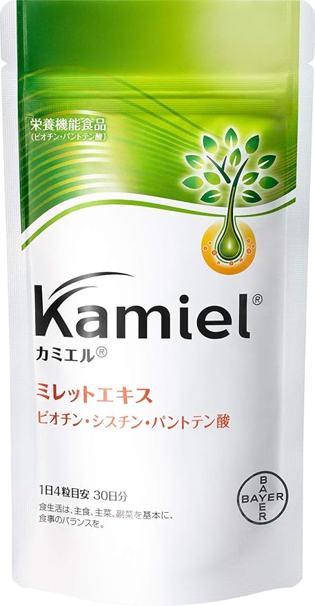 Amazon 公式 美容サプリ カミエル Kamiel パウチ ミレットエキス ビオチン パントテン酸 1個 単品 カミエル ビオチン