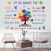 CASADECOR Colorful Inspirational Quote Wall Decal, Motivational Vinyl Sticker for Kids Room, Positive Saying for Nursery, Classroom Decor, One Set