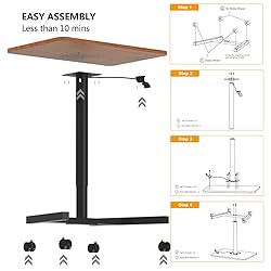 MPETAPT 28-Inch Mobile Standing Desk Adjustable