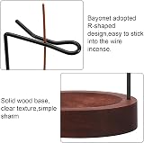 Meng Jiaran Walnut Wood Incense Holder, Modern Design for Home Decor view 3