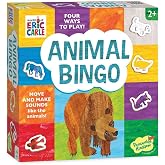 Peaceable Kingdom World of Eric Carle Board Game | A fast, replayable board game. Includes 9 wooden animals and 2 double-sided bingo boards. Ages 2+.