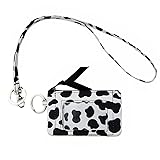AZUZAOHA Women's Lanyard with Wallet Zipper ID Case