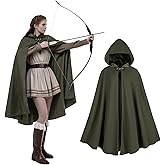 Medieval Hooded Cloak Renaissance Cape with Hood Medieval Vintage Cape Halloween Cosplay Costume