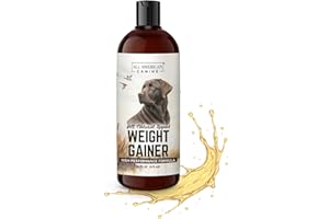 All American Canine Dog Weight Gainer Liquid – High Calorie Dog Food Supplement for Rapid Weight Gain, Mass, and Recovery – Appetite Stimulant – 60 Servings