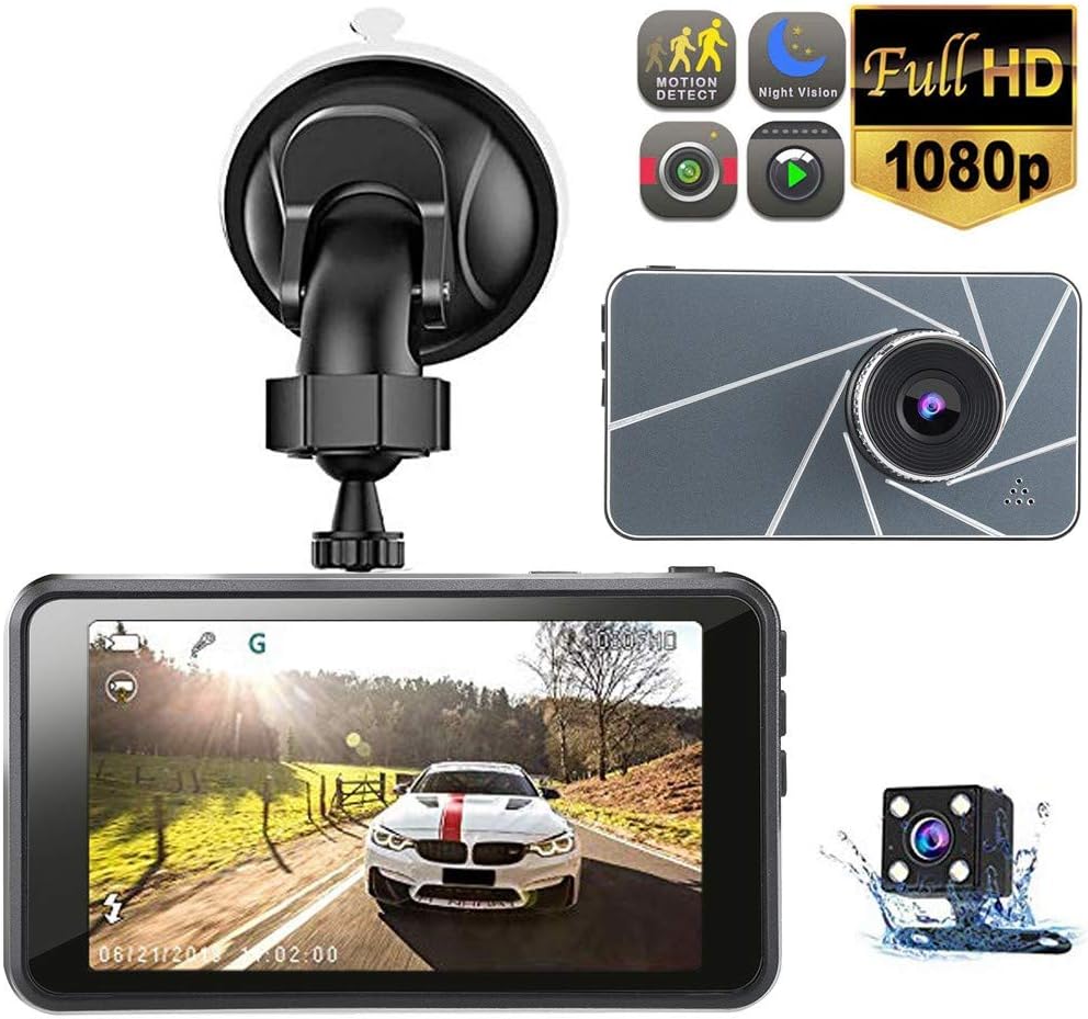Libobo Car Dash Cam 4inch LCD FHD 1080p 170 Degree Wide Angle Dashboard Camera Recorder