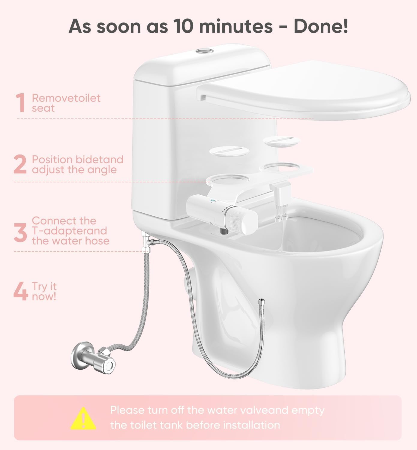 Photo 1 of Bidet Attachment for Toilet Seat