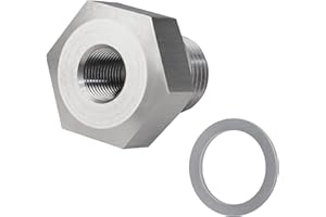 ZEXYVOR M16 1.5 to 1/8 NPT Oil Pressure Sensor Adapter Compatible with All GM LS Series Engines, LS Engine Swap LS1 LSX LS3 4.2L 4.3L 4.8L 5.3L 6.0L 6.2L