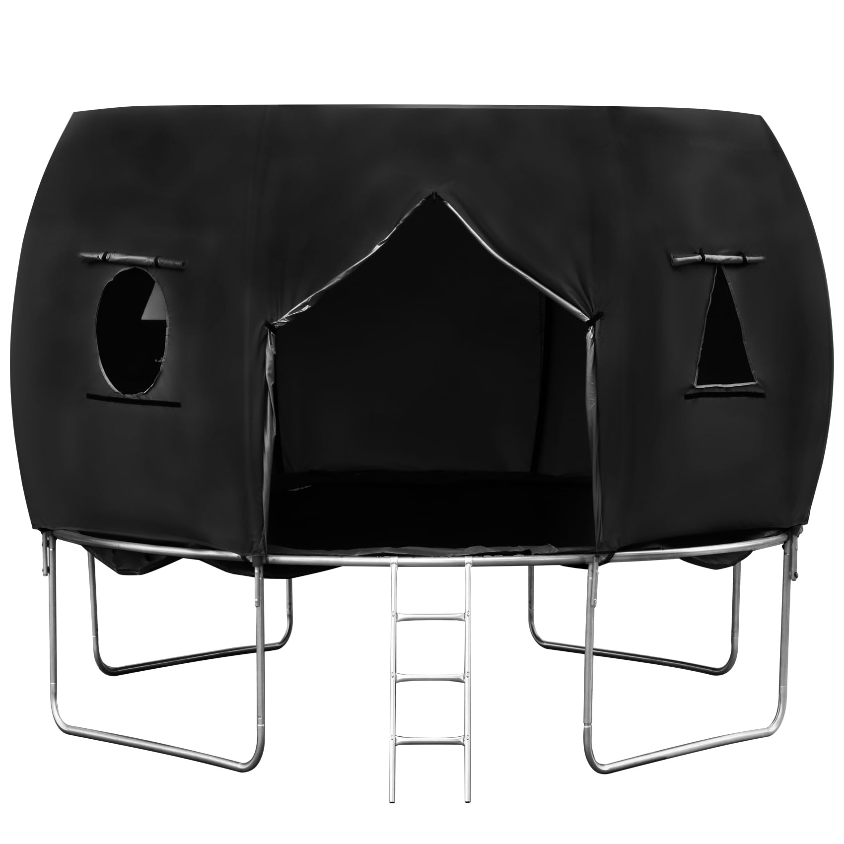 Photo 1 of MARGAR 14FT Trampoline Tent (Tent Only), Fit for 8 Curved Poles Round Trampolines, Oxford Cloth Trampoline Sunshade Tear-Resistant, Rainproof, Outdoor Trampoline Accessories Camping Suitable, Black
