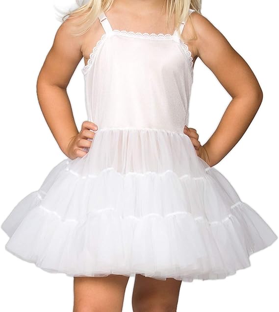 I.C. Collections Little Girls White Bouffant Slip Petticoat