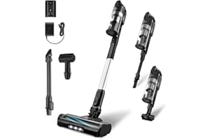 LEVOIT Cordless Vacuum Cleaner with HEPA Filter, Anti-Tangle Brush, Up to 70 Minutes, Charging Wall Dock, Powerful Suction, Lightweight, for Carpet, Hard Floor, Pet Hair, LVAC-200 MAX