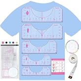 Vowlove Tshirt Ruler Guide Set for Cricut, Shirt Measurement Centering Tool | Accessories for Sublimation Printers Blanks Product Bulk Embroidery Dtf Heat Press Transfers Ready to Press Film Tape