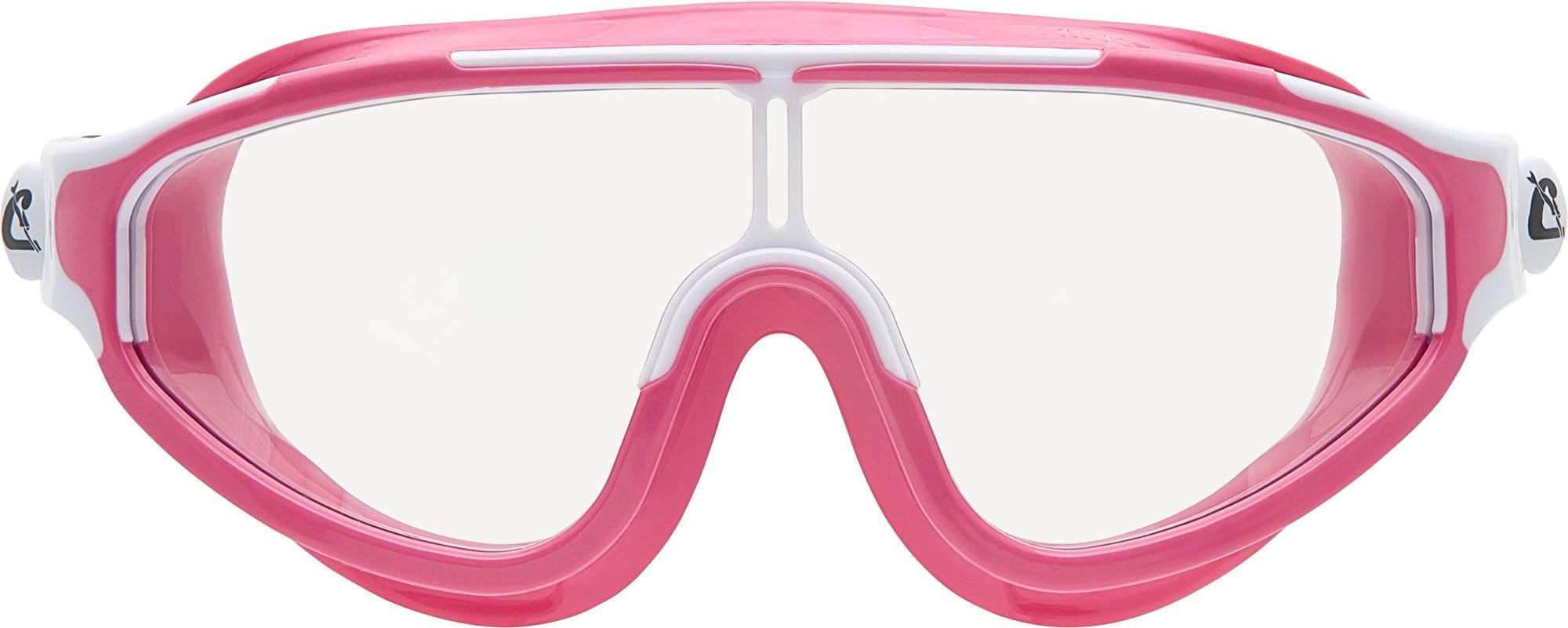 Cressi King Baloo Kids Swim Goggles - Quick-Adjust Strap, Watertight Seal - Kids Swimming Goggles with Anti-Fog UV Protection - Pink/White - 7-15 Years
