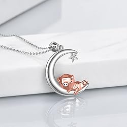 ONEFINITY Pig Necklace 925 Sterling Silver Origami