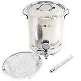GasOne Brew Kettle, 40 QT/10 GALLON, Stainless Steel